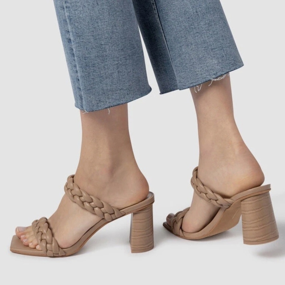 Dolce Vita Tan Braided Heels